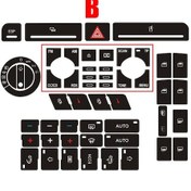 Resim A4 B6 B7 Radyo Clima Esp Far Düğmeleri İçin Yedek Etiket Seti B 