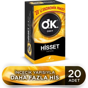 Resim Okey Hisset Prezervatif Ekonomik 20'li 