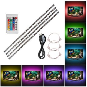 Resim Mini Uzaktan Kumanda 4 * 50 cm Usb Led Şerit Işık 