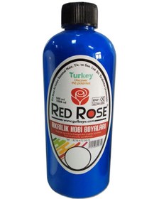 Resim Red Rose 500Ml Mavi Renk Akrilik Hobi Boyası 