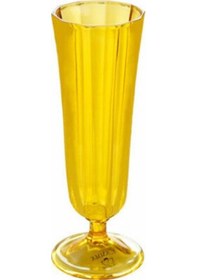 Resim Porland Sarı Ayaklı Flüt Şampanya Bardağı 130cc 