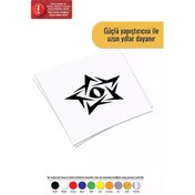 Resim Yıldız İçinde Göz - Araç, Oto, Laptop, Duvar Uyumlu Sticker 10 10 Cm 