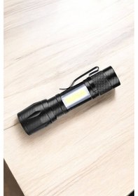 Resim Işıldak El Feneri Kamp Lambası Mini Taşınabilir Acil Durum Lambası Fener Led Işık Beyaz 