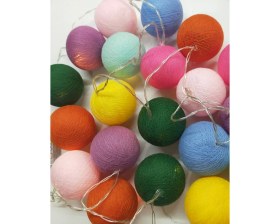 Resim Işıklı Toplar Türkiye Montessori El Yapımı Işıklı Top 3 Metre 20 Top 