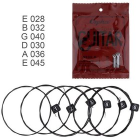 Resim Orphee Nx35-C Siyah Renk Klasik Gitar Tel Seti-Pena 