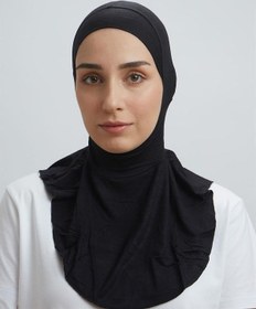 Resim Moda Mevsimi Boyunluklu Bone Tesettür Bone Hijab Bone Siyah 