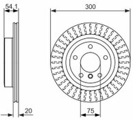 Resim FREN DİSKİ. ARKA. 300 /20-18.4 MM . HAVA KANALLI. KAPLAMALI. YÜKSEK KARBON ALAŞIMLI. CİVATA KİTİ 