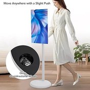 Resim Generic Rolling TV 21.5 inç TFT HD LCD Dönüşlü Dokunmatik Ekran Kablosuz BT 6G 128G Telefon Ekran Döküm Taşınabilir TV canlı akış, şık Ultra Ince Tasarım, Ev Eğlencesi Veya Küçük Ofis Için (AB fişi 