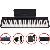 Resim JTK-6103B Şarjlı Tuş Hassasiyetli 61 Tuşlu Org Çanta Pedal ve Adaptör Jwin