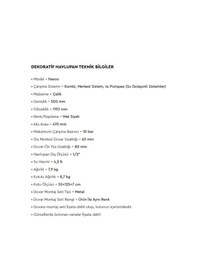 Resim Radiva - Naxos Dekoratif Havlupan 500x1193 Mat Siyah - 1nax05001193b3ms- 