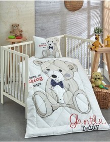 Resim Komfort Home Ranforce Bebek Yorgan Seti Pamuk / V20 