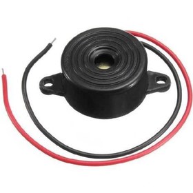 Resim 3-24V Devreli 22.6mm Kulaklı Buzzer - Siyah 