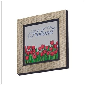 Resim Hollanda Lale Görseli Baskılı Mdf Magnet 7x7 196 