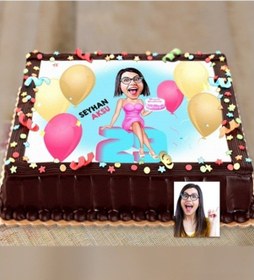 Resim Kişiye Özel Resimli Yaş Pasta Için Karikatür Baskılı Yenilebilir (359884935) 