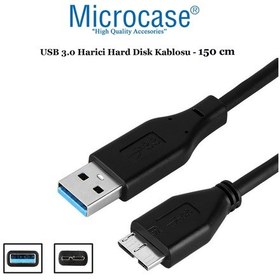 Resim Microcase Usb 3.0 Harici Hdd Hard Disk Kablosu 150 Cm Syh Al2614 