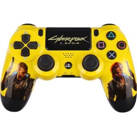 Resim Dualshock 4 V2 Cyberpunk 2077 Zct2 Kablosuz Ps4 Oyun Kolu 