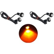 Resim 4 Adet Vidalı Turuncu Kartal Gözü Eagle Eye Gündüz Ledi Ayna Altı 