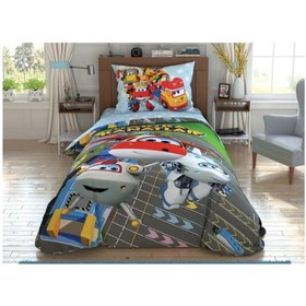 Resim Taç Lisanslı Nevresim Takımı Harika Kanatlar Runway Tek Kişilik (451199027) 