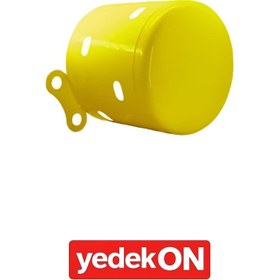Resim Akis Tası Uzun & Kısa Sarı Boyalı 