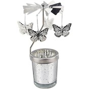 Resim Suntek Dönen Mumluk Centerpieces Tealight Tutucular Parti 