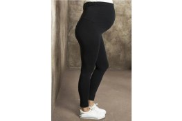 Resim Nt Kadın Beli Ayarlanabilir Siyah Pamuklu Likralı Hamile Tayt 