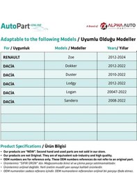 Resim Renault Ve Dacia İçin Davlumbaz Klips- 100'lü 