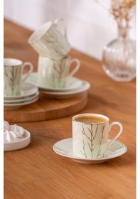 Resim Emsan Crystal 6 Kişilik Kahve Fincan Takımı 80 Ml 