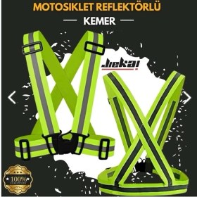Resim Motobros Motosiklet/Bisiklet Reflektörlü Kemer Yelek 