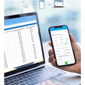 Resim Termometre ve Higrometre,wi-Fi Bağlantılı, Uygulama Bildirimi ve Veri Depolama Özellikli 