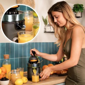 Resim Cecotec Xqueeze Retrojuice 1000 Blue Elektrikli Narenciye Sıkacağı 