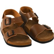 Resim JustBow Unisex Taba Sandalet 