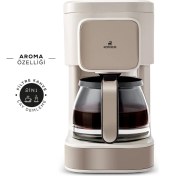 Resim Karaca Just Coffee Aroma 2 In 1 Filtre Kahve ve Çay Demleme Makinesi Latte 