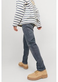 Resim Jack & Jones Jjıglenn Erkek Slim Fit Jean Pantolon Jjıcon Jj 619 Noos Gri 