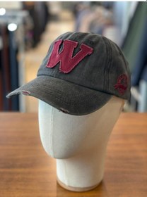 Resim Hamze W Logo Vintage Yıkamalı Eskitme Cap Şapka Füme 