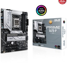 Resim ASUS Prıme X670-p-csm Amd X670 Am5 Ddr5 6400 Dp Hdmı 3x M2 Usb3.2 Aura Rgb 2.5gbit Lan Atx 5x P 