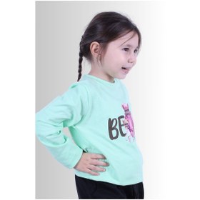 Resim Fyk Kids Kız Çocuk Basic Uzun Kol Tişört Yeşil1 Yeşil 