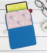 Resim Bk Gift Gift Modern Art Tasarımlı Taşınabilir Koruyucu Tablet Kılıfı & Organizer Çanta - Mavi-3 