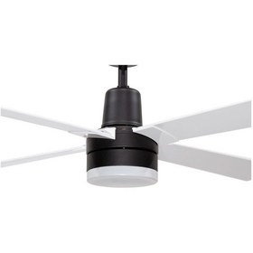 Resim Alsanfan Pilot Siyah Motorlu Beyaz Kanatlı Uzaktan Kumandalı Tavan Vantilatörü 