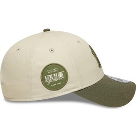 Resim New York Yankees Mlb Sidepatch Açık Bej 9forty Unisex Ayarlanabilir Şapka-11610 Açık Bej 
