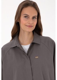 Resim U.s. Polo Assn. Kadın Gri Gömlek Desenli 50316399-vr024 Gri 