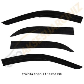 Resim Toyota Corolla Uyumlu 1993 - 1998 Mügen Cam Rüzgarlığı 4Lü 