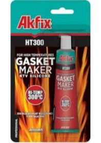 Resim Sa115 Ht300 Yüksek Isı Silikonu 50 Ml Kırmızı 