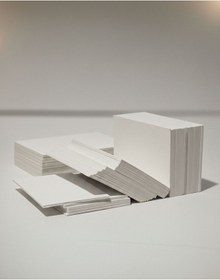 Resim esila KAĞITÇILIK Dış Tic. Ltd. Şti. Boş Kelime Kartları Etiket 5X8cm 100 Adet Boş Kart Boş Kartvizit 