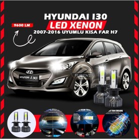 Resim Hyundai İ30 2007-2016 Kısa Far Uyumlu Şimşek Etkili Led Xenon Pro Series H7 