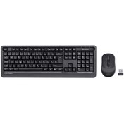 Resim A4 Tech F1010 Mm Klavye Mouse Set Gri Usb 