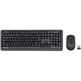 Resim A4 Tech F1010 Mm Klavye Mouse Set Gri Usb 