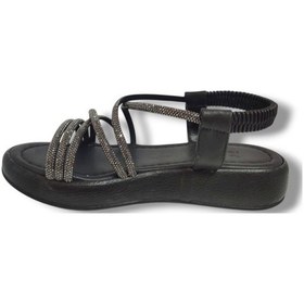 Resim Fancy 051-25 Taşlı Trend Fashion Kadın Sandalet Siyah 