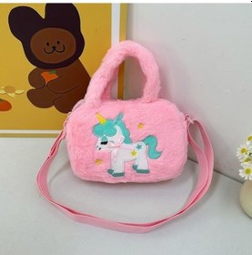 Resim Agoodshop Unicorun Çocuk Omuz Çantası Ve Küçük El Çantası - Anaokulu İçin Kadın Çocuk Yüz El Çantası A.Haki 