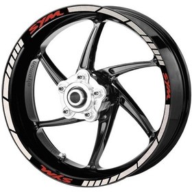 Resim Deeb Sym Jant Şeridi Beyaz Kırmızı Model X N11.33839 