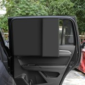 Resim UPF50 + Sertifikalı %99 Karartma Oranı! 4'lü Manyetik Güneşlik Perdeler | Tüm Arabalar, SUV'lar & Kamyonetler İçin Uygun | Gizlilik ve Güneş için Çift Koruma, Kampçılık & Aile Gezileri İçin İdeal, Araç İçi Gölgeleme, Kolay Kurulumlu Pencere Örtüsü 